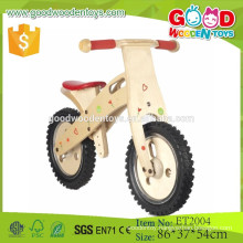 2015 high quality 12'' eva tire wooden balance bicycle for children